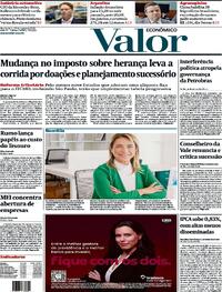 Capa do jornal Valor Econômico 13/03/2024