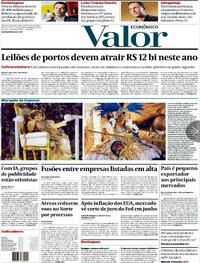 Capa do jornal Valor Econômico 14/02/2024