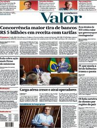 Capa do jornal Valor Econômico 19/03/2024