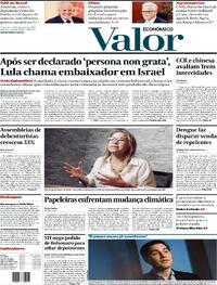 Capa do jornal Valor Econômico 20/02/2024