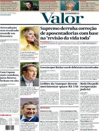 Capa do jornal Valor Econômico 22/03/2024