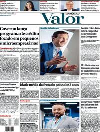 Capa do jornal Valor Econômico 23/04/2024