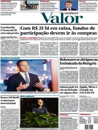Capa do jornal Valor Econômico 26/03/2024
