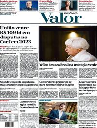 Capa do jornal Valor Econômico 28/02/2024