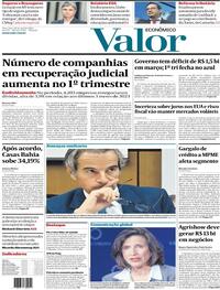 Capa do jornal Valor Econômico 30/04/2024