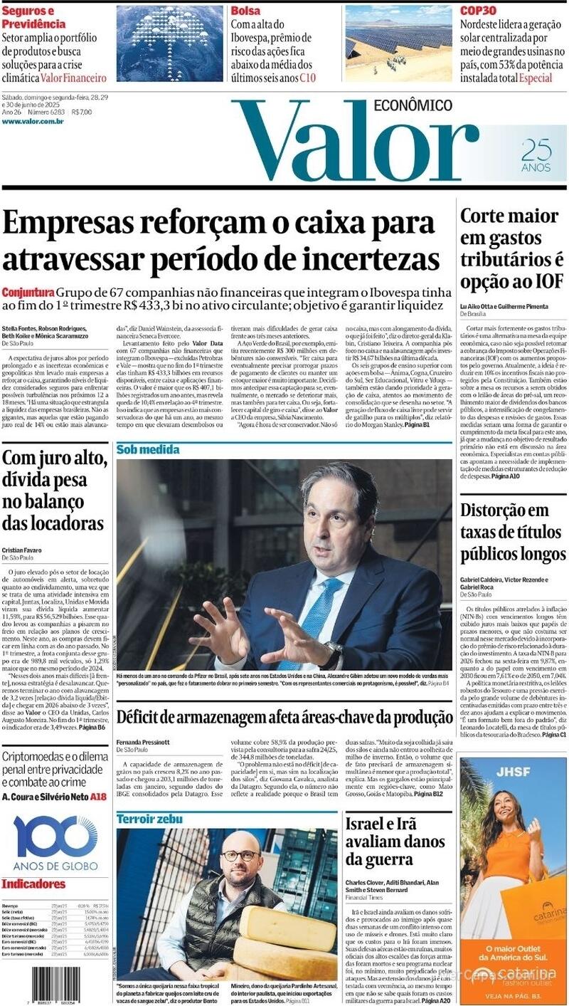 Jornal Valor Econômico Jornal Valor Econômico