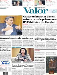 Capa do jornal Valor Econômico 01/07/2025