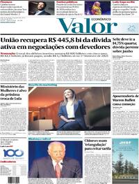 Capa do jornal Valor Econômico 05/05/2025