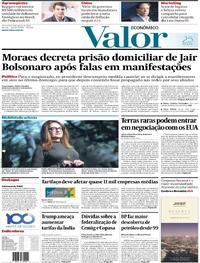 Capa do jornal Valor Econômico 05/08/2025