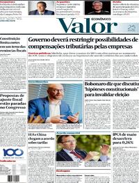 Capa do jornal Valor Econômico 11/06/2025