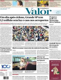Capa do jornal Valor Econômico 12/12/2025