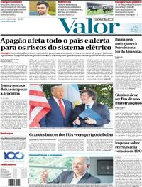 Capa do jornal Valor Econômico 15/10/2025