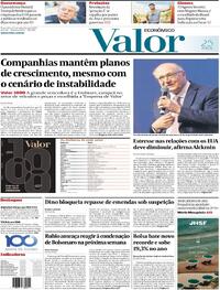 Capa do jornal Valor Econômico 16/09/2025