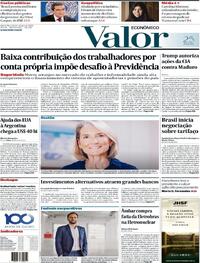 Capa do jornal Valor Econômico 16/10/2025