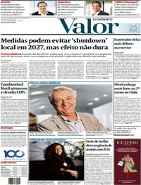 Capa do jornal Valor Econômico 17/11/2025