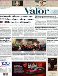Capa do jornal Valor Econômico 19/12/2025