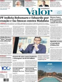 Capa do jornal Valor Econômico 21/08/2025