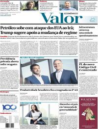 Capa do jornal Valor Econômico 23/06/2025