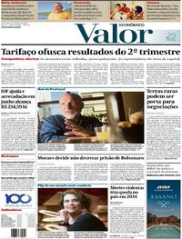 Capa do jornal Valor Econômico 25/07/2025