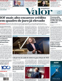 Capa do jornal Valor Econômico 26/05/2025