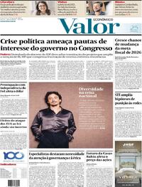 Capa do jornal Valor Econômico 27/06/2025