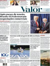 Capa do jornal Valor Econômico 27/10/2025