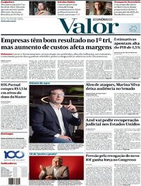Capa Valor Econômico 28/05/2025