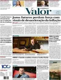 Capa do jornal Valor Econômico 28/10/2025