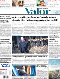Capa do jornal Valor Econômico 29/05/2025
