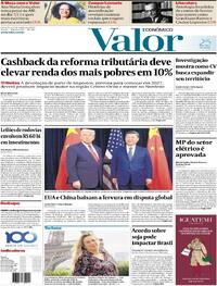 Capa do jornal Valor Econômico 31/10/2025