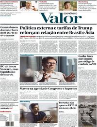 Capa do jornal Valor Econômico 02/02/2026
