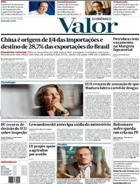 Capa do jornal Valor Econômico 07/01/2026