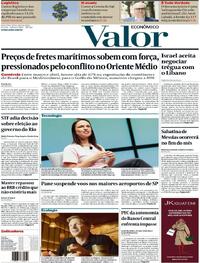 Capa Valor Econômico 10/04/2026