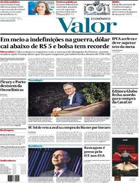 Capa Valor Econômico 14/04/2026