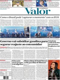 Capa Valor Econômico 14/05/2026
