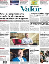 Capa Valor Econômico 16/04/2026