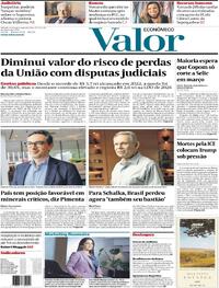 Capa do jornal Valor Econômico 26/01/2026