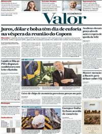 Capa do jornal Valor Econômico 28/01/2026