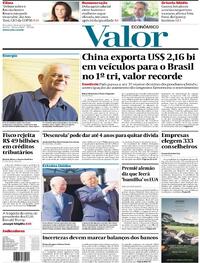 Capa Valor Econômico 28/04/2026