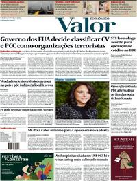 Capa Valor Econômico 29/05/2026