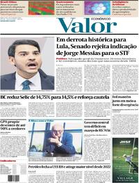 Capa Valor Econômico 30/04/2026