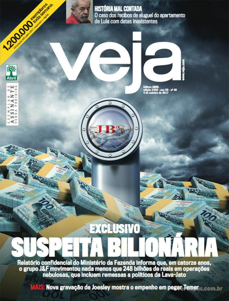 Capa da revista Veja 30/09/2017