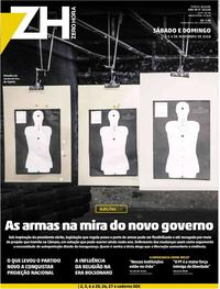 Capa do jornal Zero Hora 03/11/2018