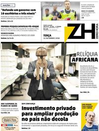 Capa do jornal Zero Hora 11/09/2018