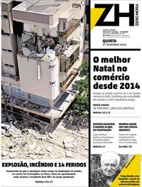 Capa do jornal Zero Hora 27/12/2018