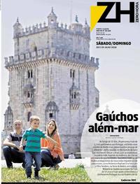 Capa do jornal Zero Hora 28/07/2018