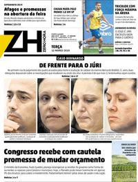 Capa do jornal Zero Hora 12/03/2019