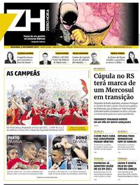 Capa do jornal Zero Hora 02/12/2019