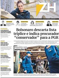 Capa do jornal Zero Hora 06/09/2019