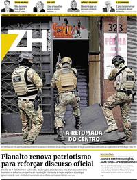 Capa do jornal Zero Hora 07/09/2019